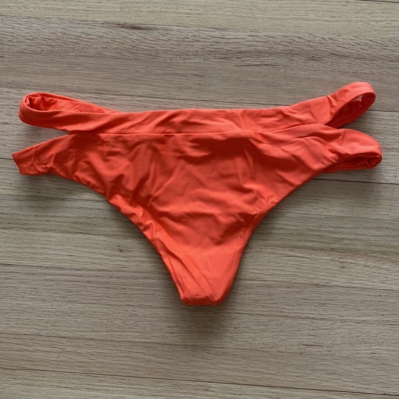 Orange Tanga Swim Bikini Bottoms - Picture 3 of 3